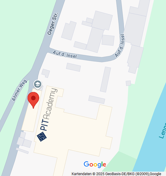 Kartenausschnitt PIT Academy